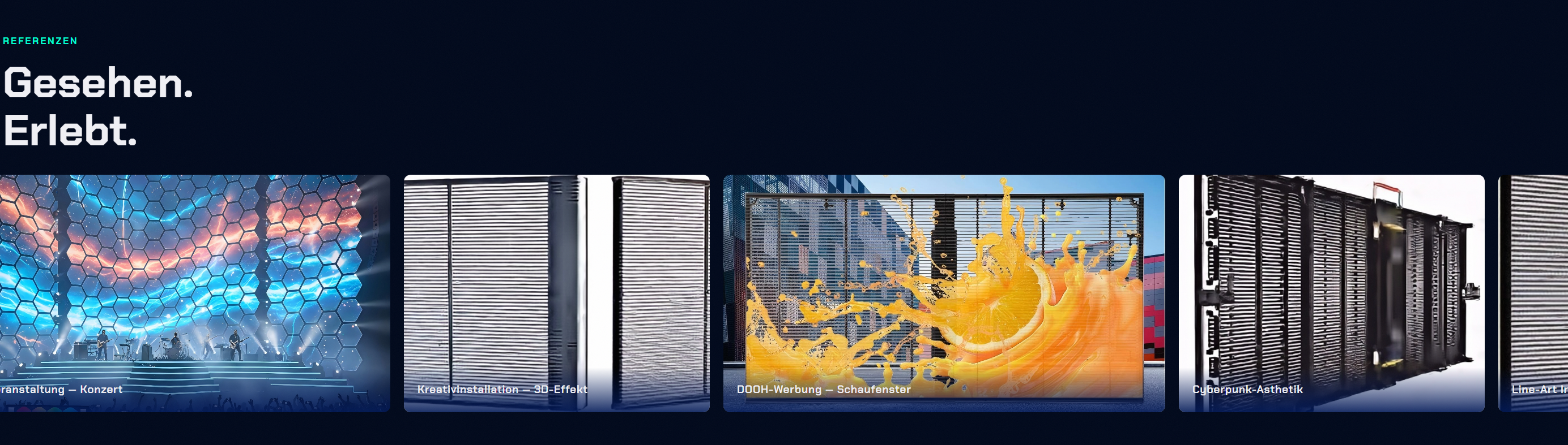 Einzelhandel LED-Display Schaufenster
